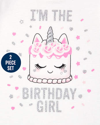 Ensemble haut à volants et jupe tutu pour bébé et petite fille, gâteau d'anniversaire à paillettes