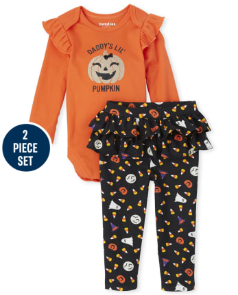 Baby Girls Halloween 2-Piece Playwear Set
