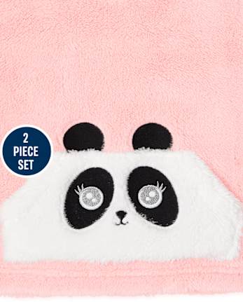 Toddler Girls Panda Fairisle Outfit Set