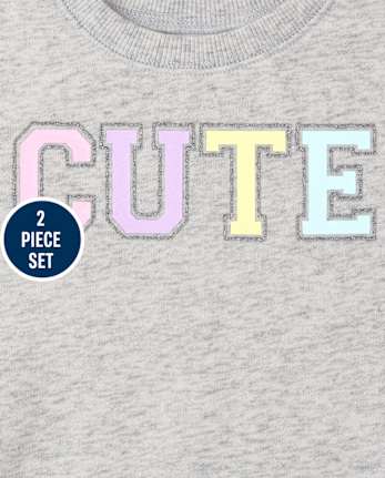 Conjunto de traje lindo para niñas pequeñas