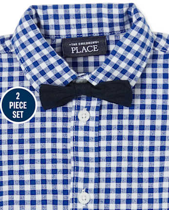 Conjunto bebé niño popelín cuadros