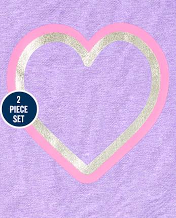Toddler Girls Heart 2-Piece Set