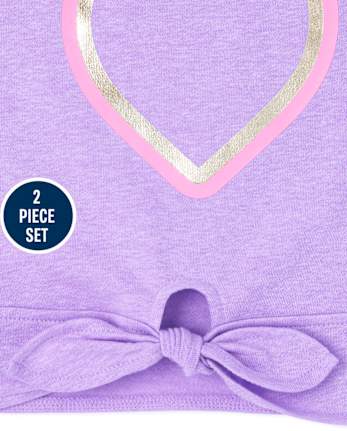 Toddler Girls Heart 2-Piece Set