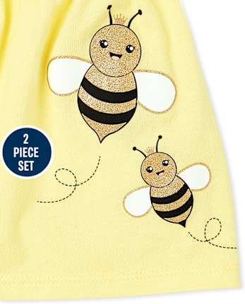 Toddler Girls Bumble Bee 2-Piece Set