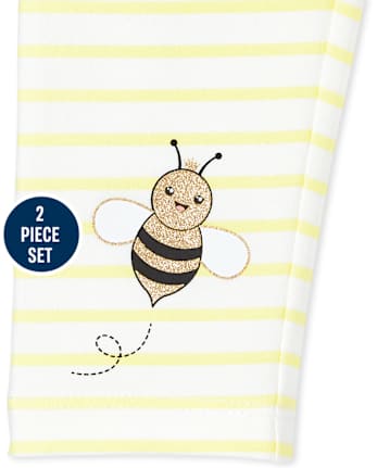 Toddler Girls Bumble Bee 2-Piece Set