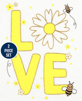 Ensemble 2 pièces Daisy Love pour petites filles