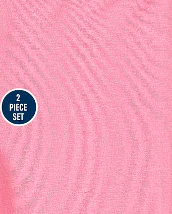 Toddler Girls Floral Ruffle 2-Piece Set