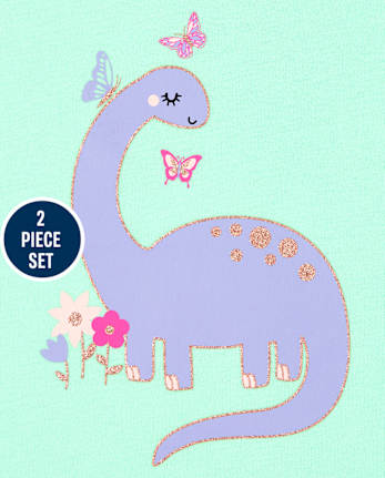Toddler Girls Dino 2-Piece Set