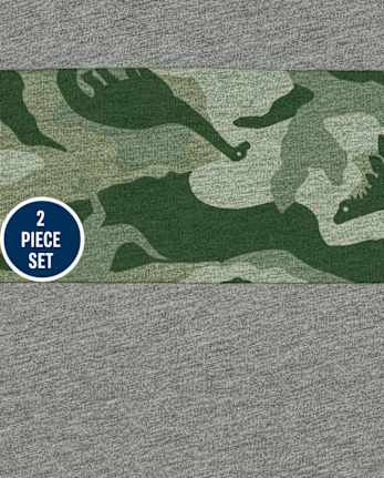 Baby And Toddler Boys Dino Camo Outfit Set