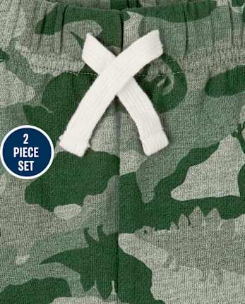 Baby And Toddler Boys Dino Camo Outfit Set