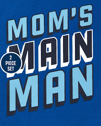 Conjunto de 2 piezas con estampado gráfico para bebés y niños pequeños