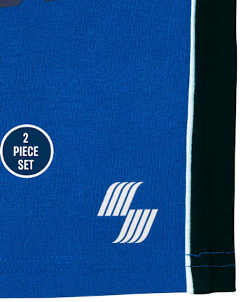 Conjunto de 2 piezas con estampado gráfico para bebés y niños pequeños