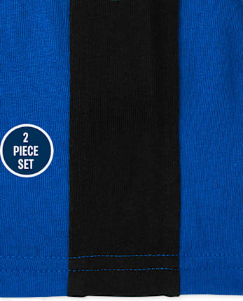 Conjunto de 2 piezas con estampado gráfico para bebés y niños pequeños