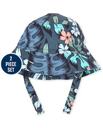 Ensemble de tenue barboteuse tropicale pour bébé garçon