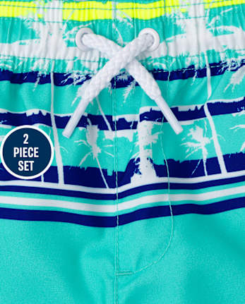Baby And Toddler Boys Palm Tree Swimsuit