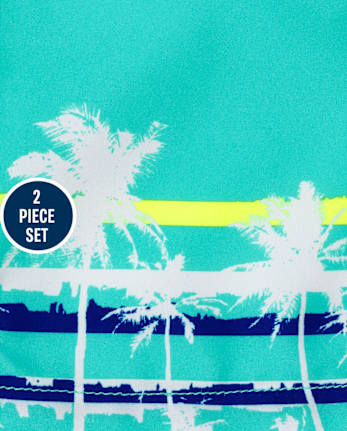 Baby And Toddler Boys Palm Tree Swimsuit