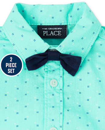 Baby Boys Dot Poplin Outfit Set