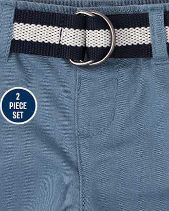 Baby Boys Dot Poplin Outfit Set