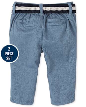 Baby Boys Dot Poplin Outfit Set