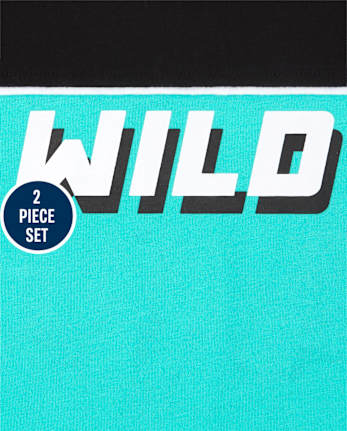 Toddler Boys Wild 2-Piece Active Set