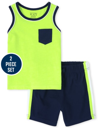 Baby And Toddler Boys 2-Piece Active Set