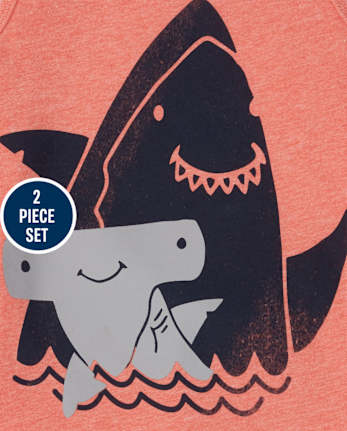 Ensemble 2 pièces requin pour tout-petit garçon