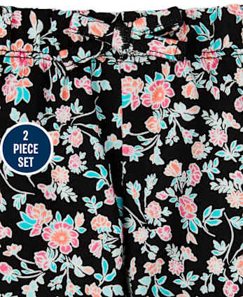 Toddler Girls Heart Floral 2-Piece Set