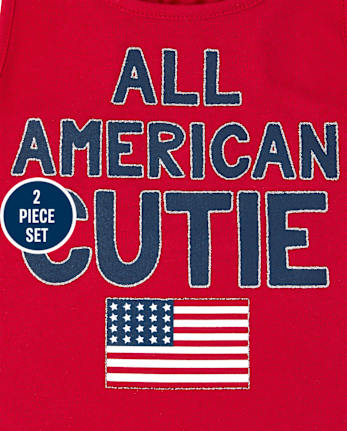 Toddler Girls Americana Cutie 2-Piece Set