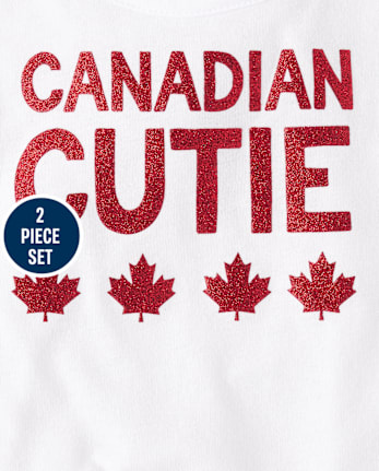 Toddler Girls Canadian Cutie 2-Piece Outfit Set