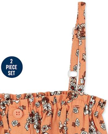 Girls Floral 2-Piece Set