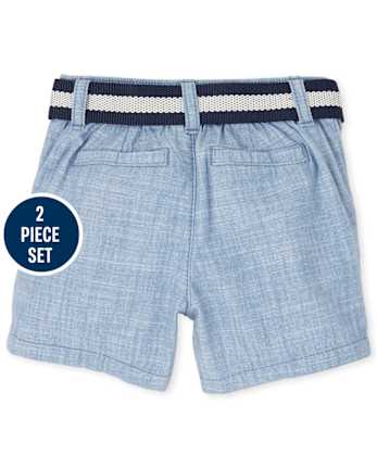 Conjunto de 2 piezas con botones de popelina americana papá y yo para bebé niño