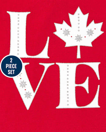 Girls Canada Day 2-Piece Set