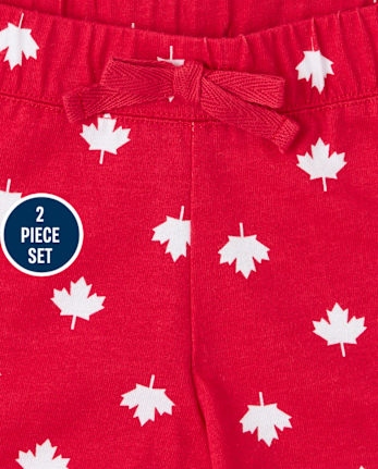 Girls Canada Day 2-Piece Set