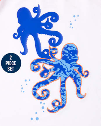 Baby And Toddler Boys Octopus Swimsuit