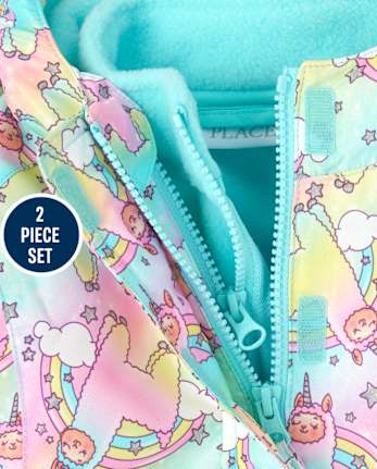 Toddler Girls Print 2-Piece Snow Set