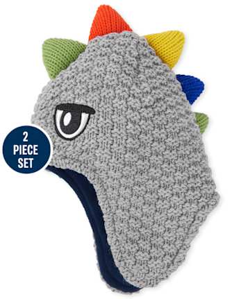 Ensemble bonnet et mitaines Monster pour tout-petits garçons