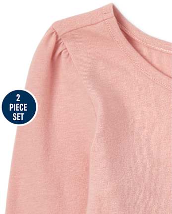 Toddler Girls Leopard Skirtall 2-Piece Set