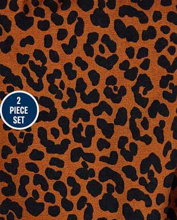 Toddler Girls Active Leopard 2-Piece Set