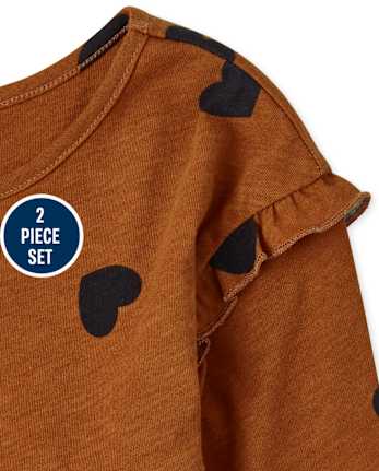 Toddler Girls Heart 2-Piece Set