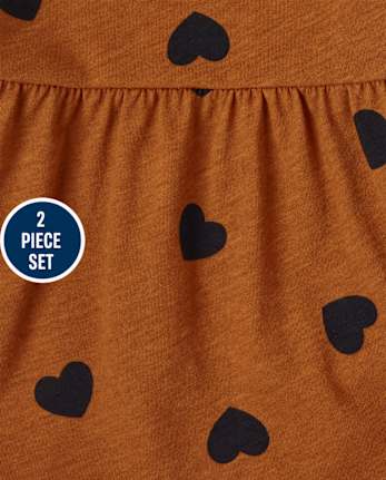 Toddler Girls Heart 2-Piece Set