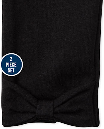 Conjunto de 2 piezas a cuadros de búfalo para niñas pequeñas