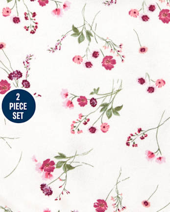 Toddler Girls Active Floral 2-Piece Set