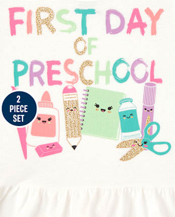 Toddler Girls Preschool 2-Piece Set