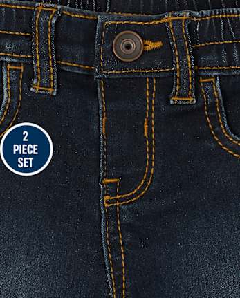 Baby Boys Dad And Me Plaid Oxford 2-Piece Set