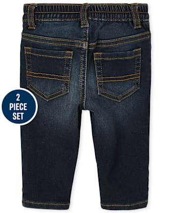 Baby Boys Dad And Me Plaid Oxford 2-Piece Set