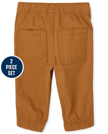 Conjunto de 2 piezas de franela a cuadros de búfalo familiar a juego para bebés y niños