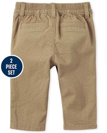 Conjunto de 2 piezas de franela a cuadros para bebés, papá y yo