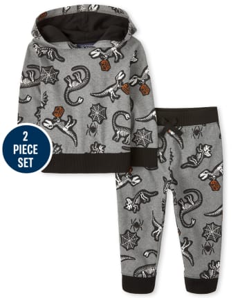 Toddler Boys Halloween Dino 2-Piece Set