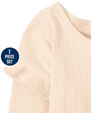 Juego de 2 piezas Love para niñas pequeñas