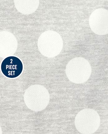 Toddler Girls Penguin Dot 2-Piece Set